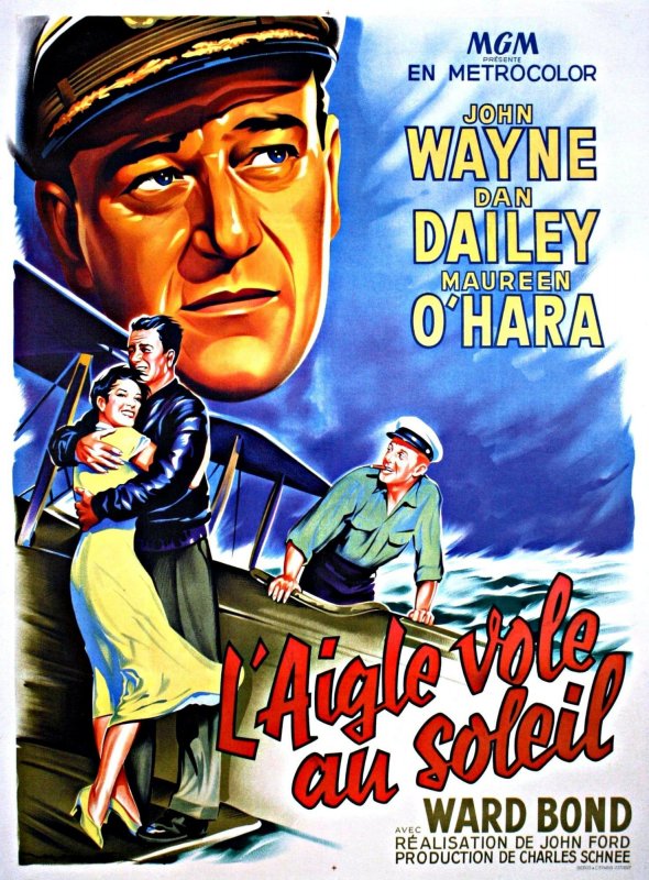 Affiche du film L’Aigle vole au soleil (1957) de John Ford. Voir L’Aigle vole au soleil en streaming / torrent sur meilleurs-films.fr