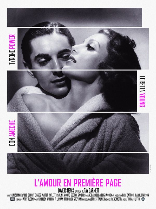 Affiche du film L’Amour en première page (1937) de Tay Garnett. Voir L’Amour en première page en streaming / torrent sur meilleurs-films.fr