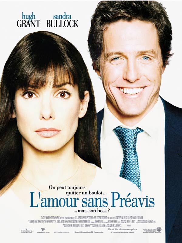 Affiche du film L’Amour sans préavis (2002) de Marc Lawrence (II). Voir L’Amour sans préavis en streaming / torrent sur meilleurs-films.fr