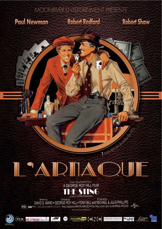 Affiche du film L’Arnaque (1973) de George Roy Hill Affiche du film L’Arnaque (1973) de George Roy Hill. Voir L’Arnaque en streaming / torrent sur meilleurs-films.fr