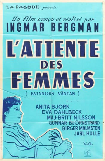 Affiche du film L’Attente des femmes (1952) de Ingmar Bergman. Voir L’Attente des femmes en streaming / torrent sur meilleurs-films.fr