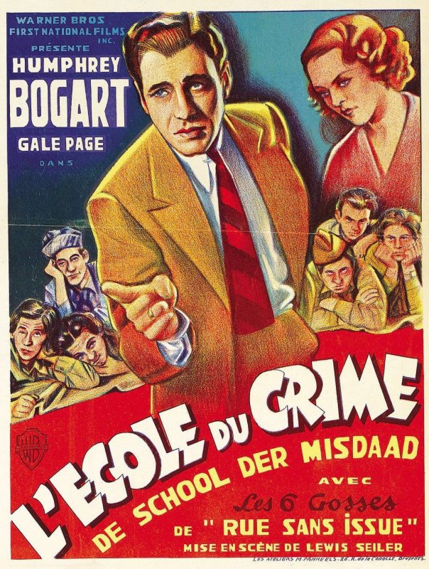 Affiche du film L’Ecole du crime (1938) de Lewis Seiler. Voir L’Ecole du crime en streaming / torrent sur meilleurs-films.fr