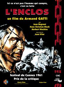 Affiche du film L’enclos (1961) de Armand Gatti. Voir L’enclos en streaming / torrent sur meilleurs-films.fr