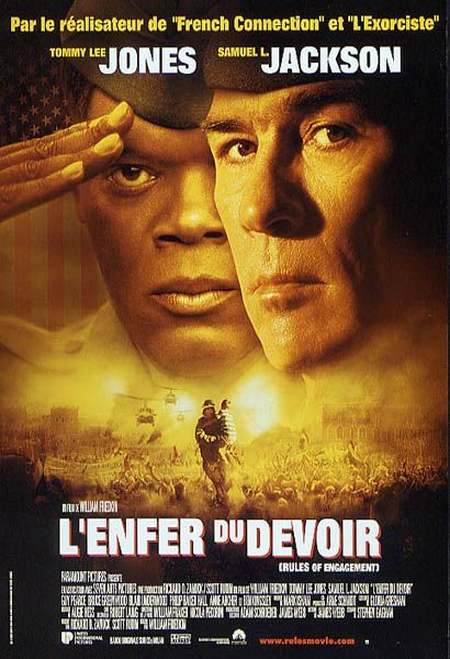 Affiche du film L’Enfer du devoir (2000) de William Friedkin Affiche du film L’Enfer du devoir (2000) de William Friedkin. Voir L’Enfer du devoir en streaming / torrent sur meilleurs-films.fr