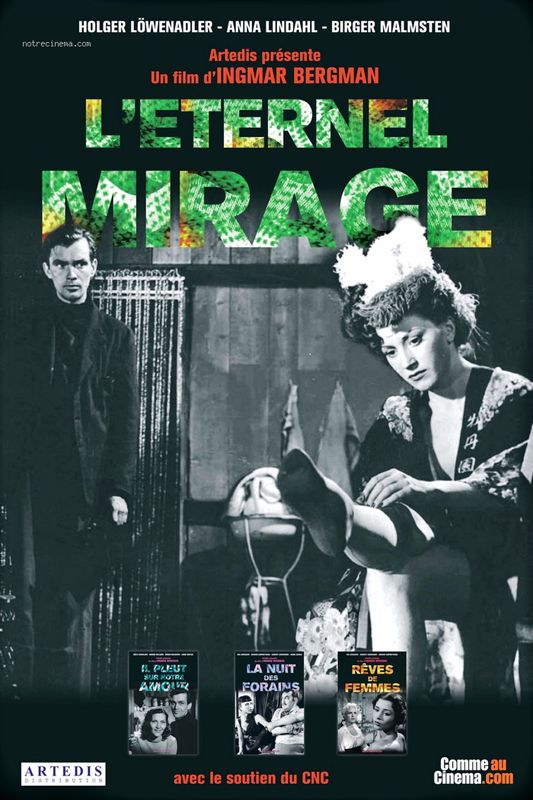 Affiche du film L’éternel mirage (1947) de Ingmar Bergman. Voir L’éternel mirage en streaming / torrent sur meilleurs-films.fr