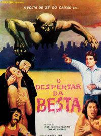 Affiche du film L’éveil de la bête (1970) de José Mojica Marins. Voir L’éveil de la bête en streaming / torrent sur meilleurs-films.fr