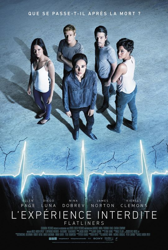 Affiche du film L’Expérience interdite – Flatliners (2017) de Niels Arden Oplev Affiche du film L’Expérience interdite – Flatliners (2017) de Niels Arden Oplev. Voir L’Expérience interdite – Flatliners en streaming / torrent sur meilleurs-films.fr