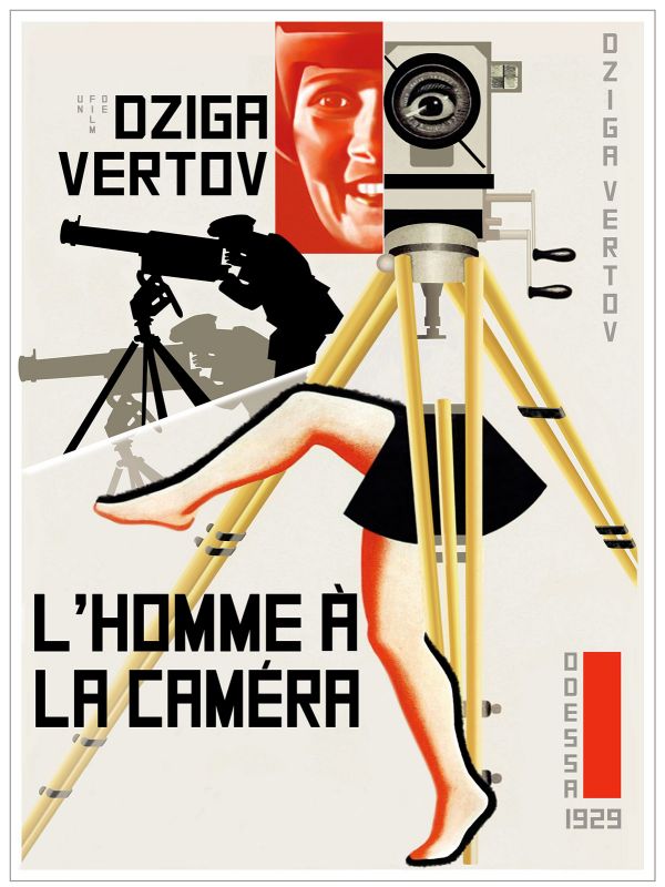 Affiche du film L&rsquo;Homme à la caméra (1929) de Dziga Vertov. Voir L&rsquo;Homme à la caméra en streaming / torrent sur meilleurs-films.fr