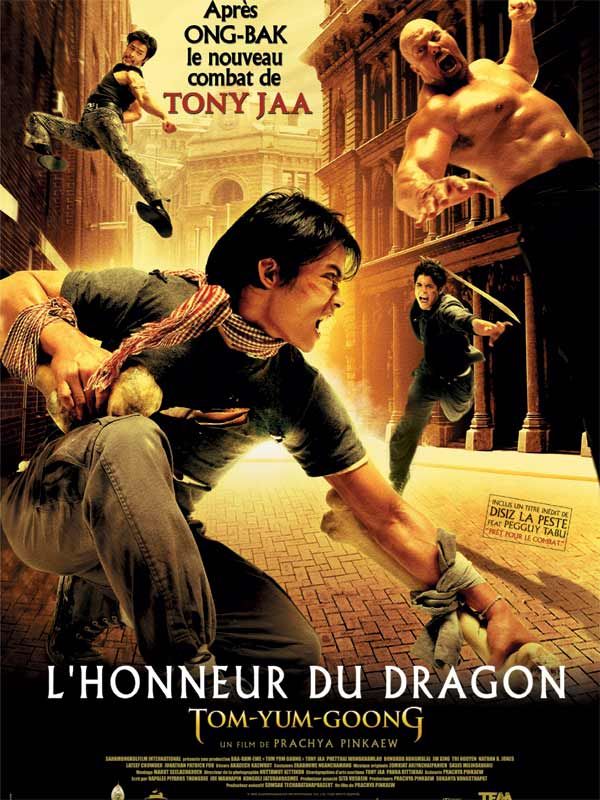 Affiche du film L’honneur du dragon (2005) de Prachya Pinkaew. Voir L’honneur du dragon en streaming / torrent sur meilleurs-films.fr