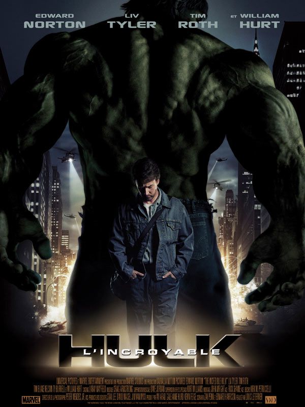 Affiche du film L’Incroyable Hulk (2008) de Louis Leterrier Affiche du film L’Incroyable Hulk (2008) de Louis Leterrier. Voir L’Incroyable Hulk en streaming / torrent sur meilleurs-films.fr