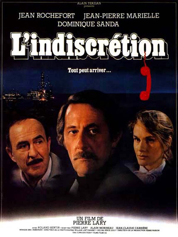 Affiche du film L’Indiscrétion (1982) de Pierre Lary. Voir L’Indiscrétion en streaming / torrent sur meilleurs-films.fr