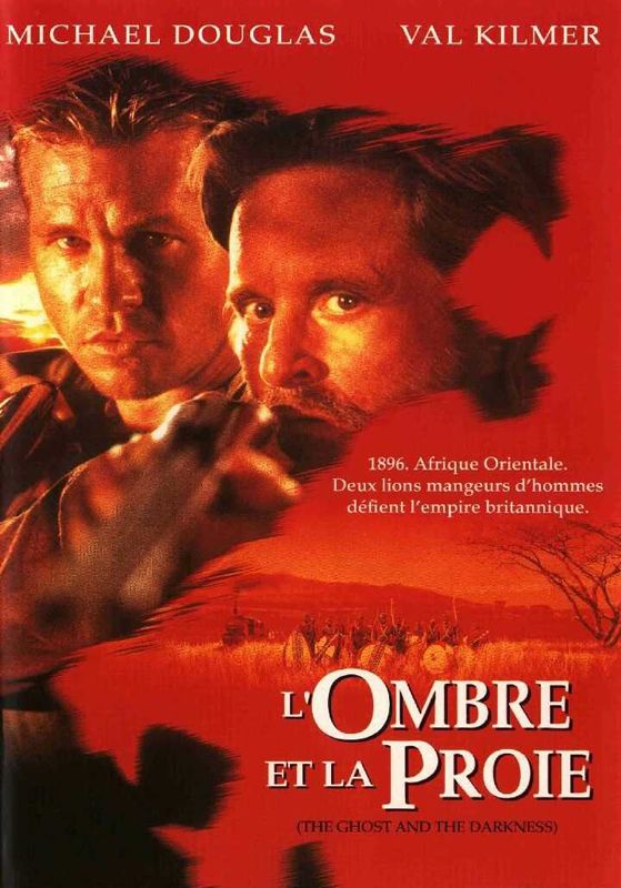 Affiche du film L’Ombre et la proie (1996) de Stephen Hopkins. Voir L’Ombre et la proie en streaming / torrent sur meilleurs-films.fr