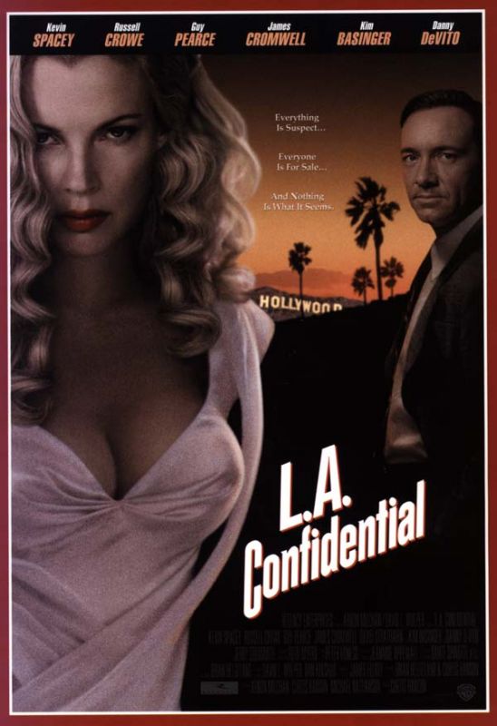 Affiche du film L.A. Confidential (1997) de Curtis Hanson Affiche du film L.A. Confidential (1997) de Curtis Hanson. Voir L.A. Confidential en streaming / torrent sur meilleurs-films.fr