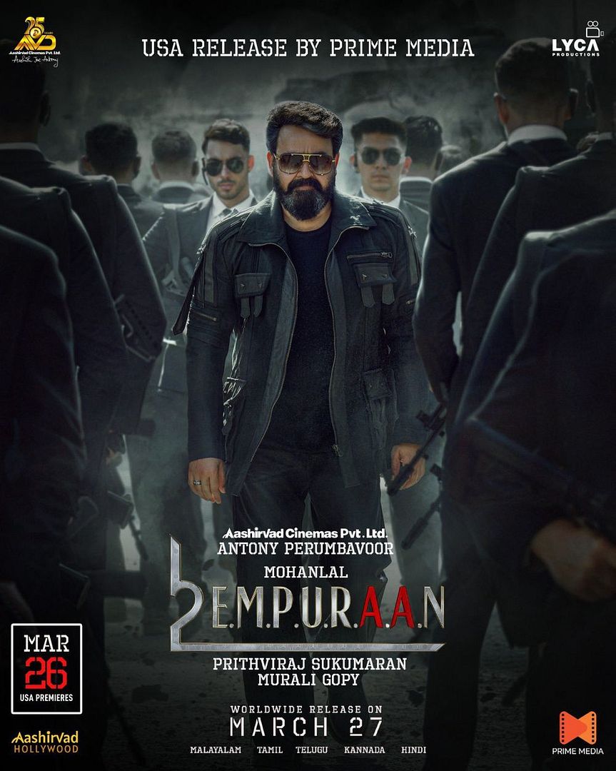 Affiche du film L2: Empuraan (2025) de . Voir L2: Empuraan en streaming / torrent sur meilleurs-films.fr