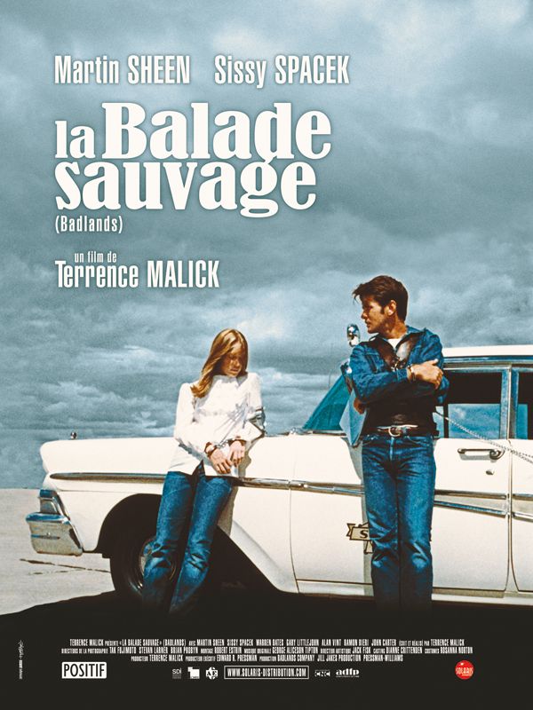Affiche du film La Balade sauvage (1973) de Terrence Malick. Voir La Balade sauvage en streaming / torrent sur meilleurs-films.fr