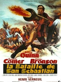 Affiche du film La Bataille de San Sebastian () de Anthony Quinn. Voir La Bataille de San Sebastian en streaming / torrent sur meilleurs-films.fr
