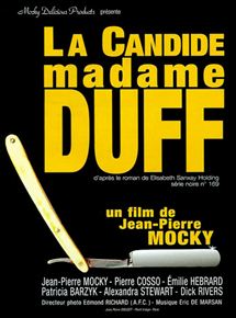 Affiche du film La Candide Madame Duff (1999) de Jean-Pierre Mocky. Voir La Candide Madame Duff en streaming / torrent sur meilleurs-films.fr