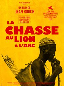 Affiche du film La Chasse au Lion à L’arc (1965) de Jean Rouch Affiche du film La Chasse au Lion à L’arc (1965) de Jean Rouch. Voir La Chasse au Lion à L’arc en streaming / torrent sur meilleurs-films.fr