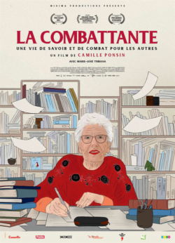 Affiche du documentaire La combattante (2022) de Camille Ponsin.