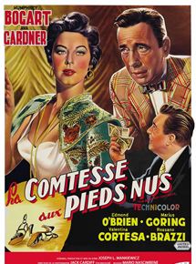 Affiche du film La Comtesse aux pieds nus (1954) de Joseph L. Mankiewicz. Voir La Comtesse aux pieds nus en streaming / torrent sur meilleurs-films.fr