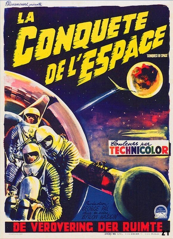 Affiche du film La Conquête de l’espace (1955) de Byron Haskin. Voir La Conquête de l’espace en streaming / torrent sur meilleurs-films.fr