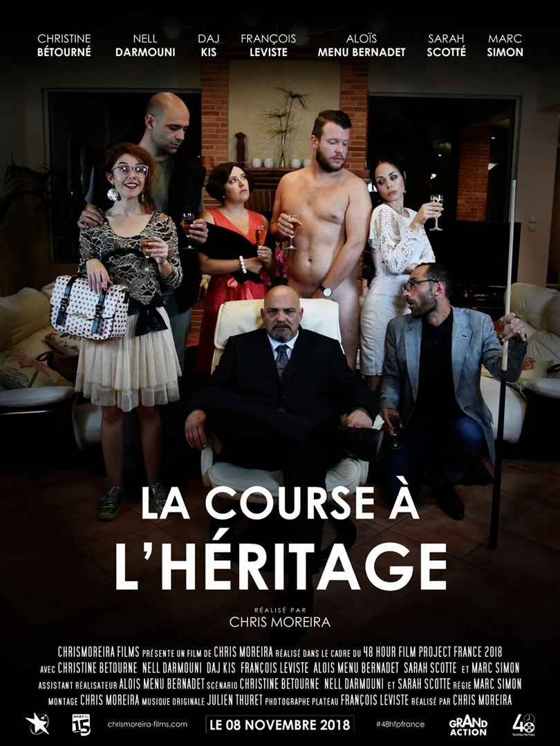 Affiche du court métrage La Course à l’Héritage (2018) de Chris Moreira. Voir La Course à l’Héritage en streaming / torrent sur meilleurs-films.fr