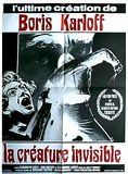 Affiche du film La Creature invisible (1967) de Michael Reeves. Voir La Creature invisible en streaming / torrent sur meilleurs-films.fr