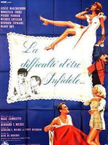 Affiche du film La Difficulté d’être infidèle (1964) de Bernard Toublanc-Michel. Voir La Difficulté d’être infidèle en streaming / torrent sur meilleurs-films.fr