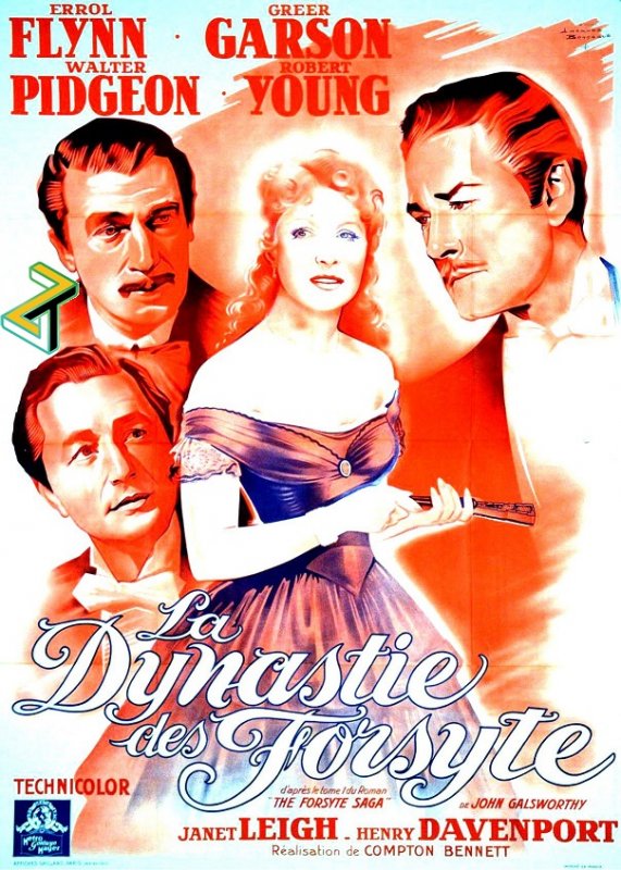 Affiche du film La Dynastie des Forsyte (1949) de Compton Bennett. Voir La Dynastie des Forsyte en streaming / torrent sur meilleurs-films.fr