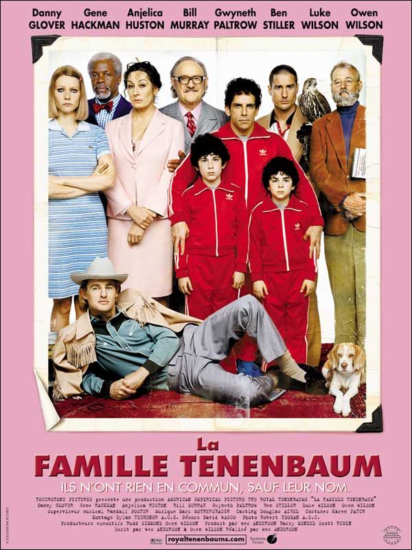Affiche du film La Famille Tenenbaum (2001) de Wes Anderson Affiche du film La Famille Tenenbaum (2001) de Wes Anderson. Voir La Famille Tenenbaum en streaming / torrent sur meilleurs-films.fr