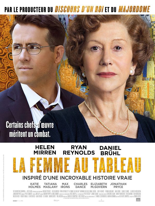 Affiche du film La femme au tableau (2015) de Simon Curtis. Voir La femme au tableau en streaming / torrent sur meilleurs-films.fr