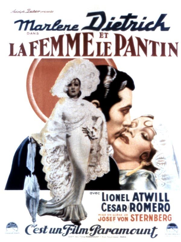Affiche du film La Femme et le pantin (1935) de Josef von Sternberg. Voir La Femme et le pantin en streaming / torrent sur meilleurs-films.fr