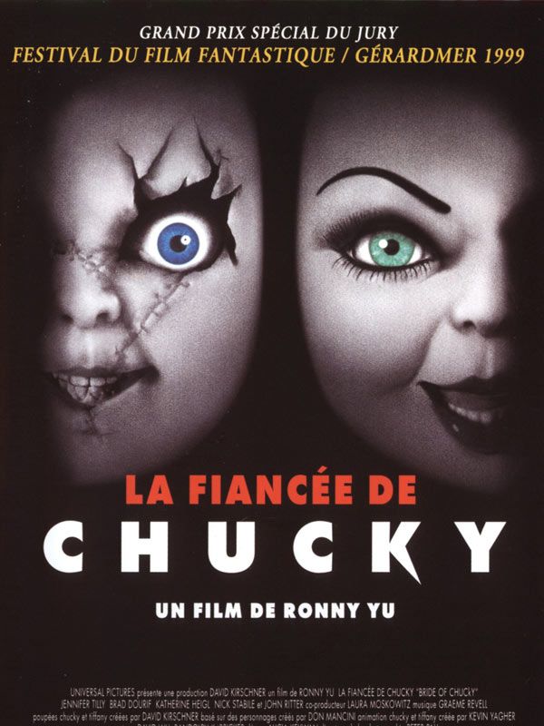 Affiche du film La Fiancée de Chucky (1998) de Ronny Yu. Voir La Fiancée de Chucky en streaming / torrent sur meilleurs-films.fr