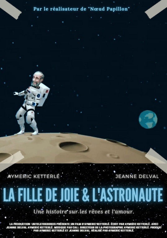 Affiche du court métrage La fille de joie & l’astronaute (2021) de Aymeric Ketterlé. Voir La fille de joie & l’astronaute en streaming / torrent sur meilleurs-films.fr