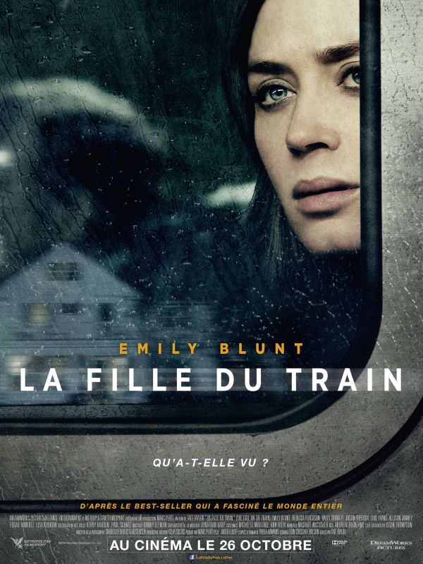 Affiche du film La Fille du train (2016) de Tate Taylor. Voir La Fille du train en streaming / torrent sur meilleurs-films.fr
