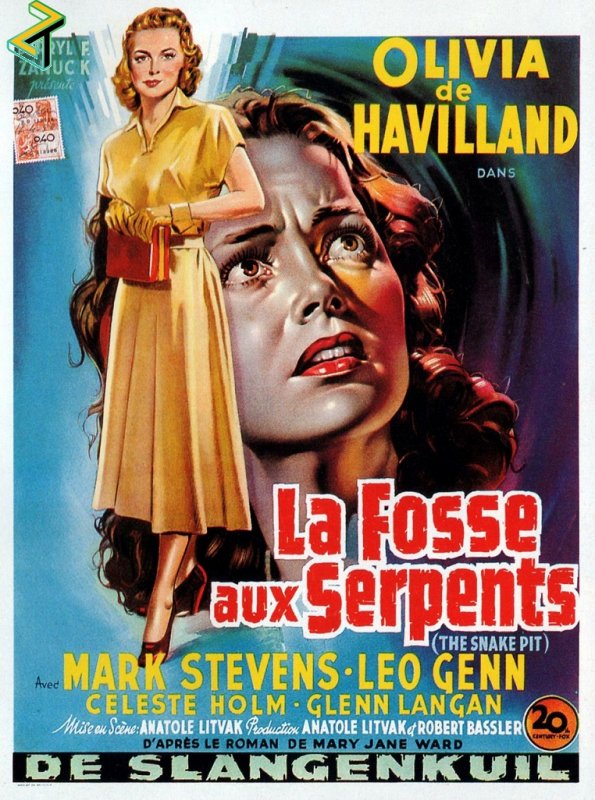 Affiche du film La Fosse aux serpents (1948) de Anatole Litvak. Voir La Fosse aux serpents en streaming / torrent sur meilleurs-films.fr
