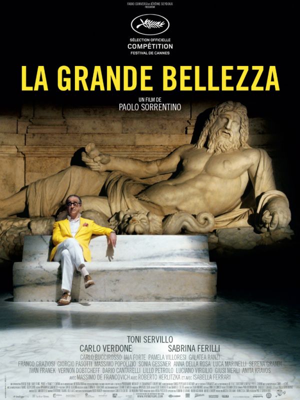 Affiche du film La Grande Bellezza (2013) de Paolo Sorrentino. Voir La Grande Bellezza en streaming / torrent sur meilleurs-films.fr