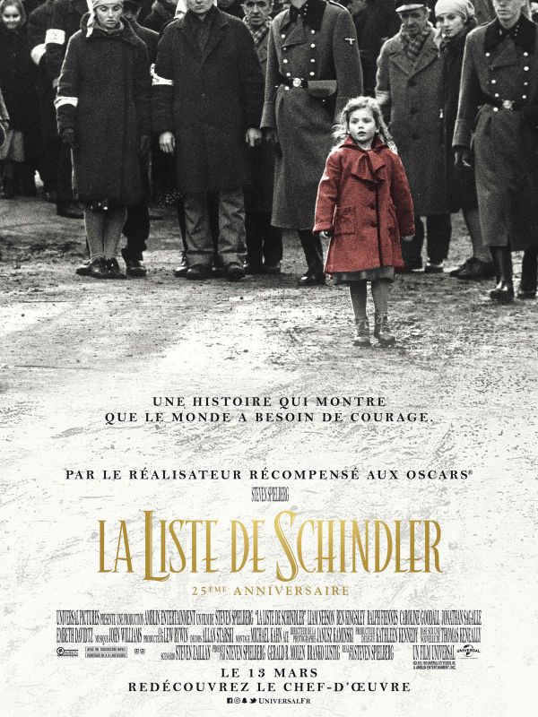 Affiche du film La Liste de Schindler (1993) de Steven Spielberg. Voir La Liste de Schindler en streaming / torrent sur meilleurs-films.fr
