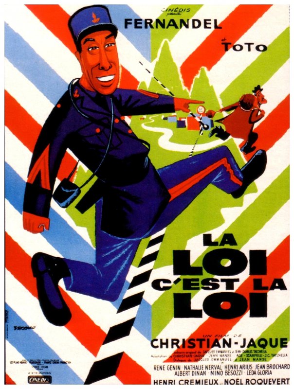 Affiche du film La Loi, c’est la loi (1958) de Christian-Jaque. Voir La Loi, c’est la loi en streaming / torrent sur meilleurs-films.fr