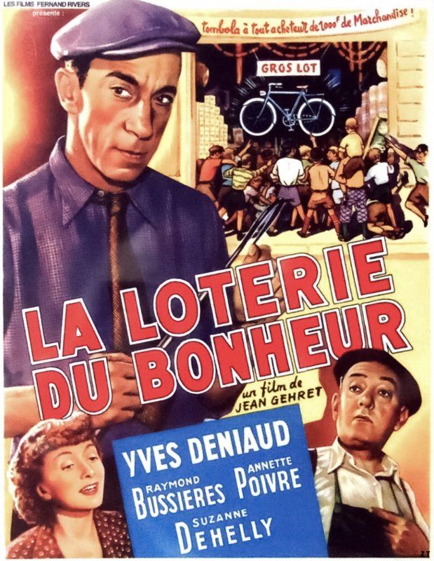 Affiche du film La loterie du bonheur (1953) de Jean Gehret. Voir La loterie du bonheur en streaming / torrent sur meilleurs-films.fr