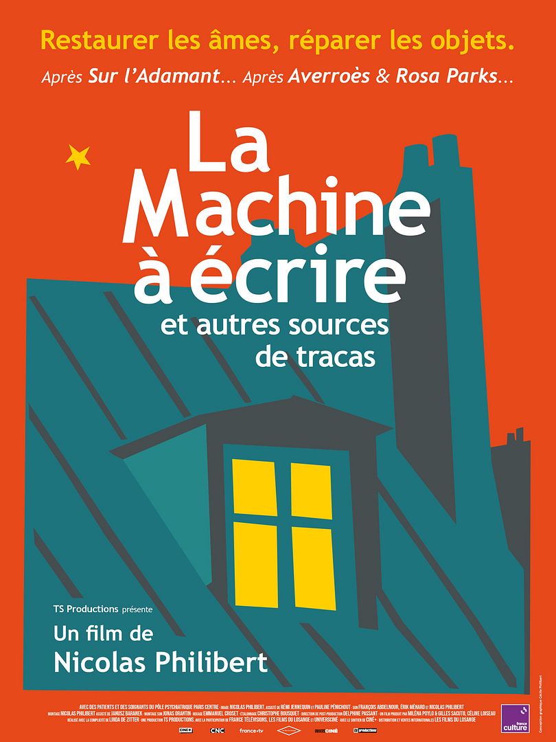 Affiche du film La Machine à écrire et autres sources de tracas (2024) de Nicolas Philibert. Voir La Machine à écrire et autres sources de tracas en streaming / torrent sur meilleurs-films.fr