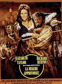 Affiche du film La Mégère apprivoisée (1967) de Franco Zeffirelli. Voir La Mégère apprivoisée en streaming / torrent sur meilleurs-films.fr