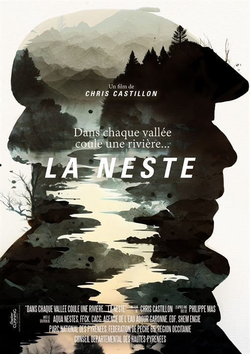 Affiche du court métrage La Neste, dans chaque vallée coule une rivière (2025) de Chris Castillon. Voir La Neste, dans chaque vallée coule une rivière en streaming / torrent sur meilleurs-films.fr