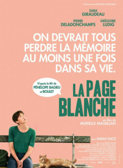Affiche du film La Page blanche (2021) de Murielle Magellan & Pénélope Bagieu.