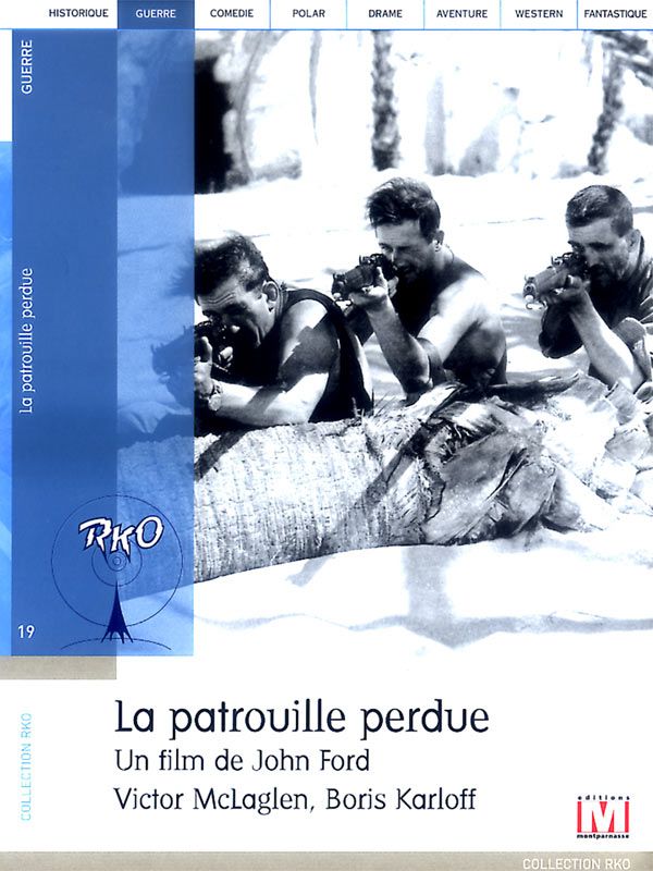 Affiche du film La Patrouille perdue (1934) de John Ford. Voir La Patrouille perdue en streaming / torrent sur meilleurs-films.fr