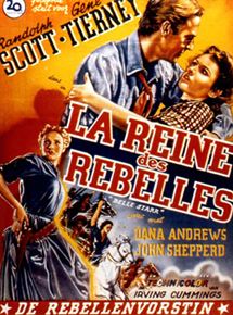 Affiche du film La Reine des rebelles (1941) de Irving Cummings. Voir La Reine des rebelles en streaming / torrent sur meilleurs-films.fr