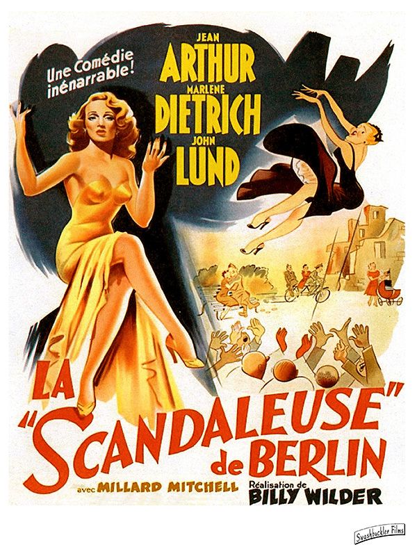 Affiche du film La Scandaleuse de Berlin (1948) de Billy Wilder. Voir La Scandaleuse de Berlin en streaming / torrent sur meilleurs-films.fr