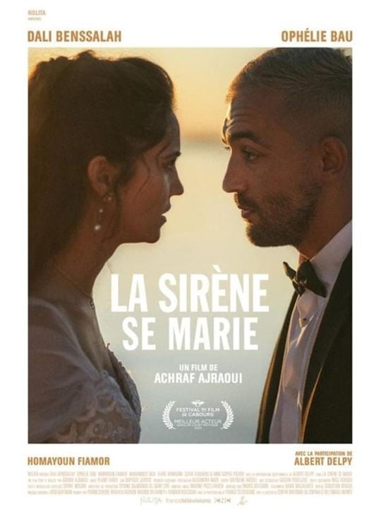 Affiche du court métrage La Sirène se marie (2025) de Achraf Ajraoui. Voir La Sirène se marie en streaming / torrent sur meilleurs-films.fr