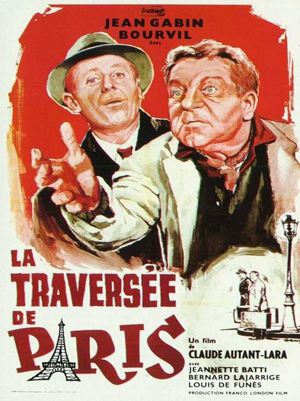Affiche du film La Traversée de Paris (1956) de Claude Autant-Lara. Voir La Traversée de Paris en streaming / torrent sur meilleurs-films.fr