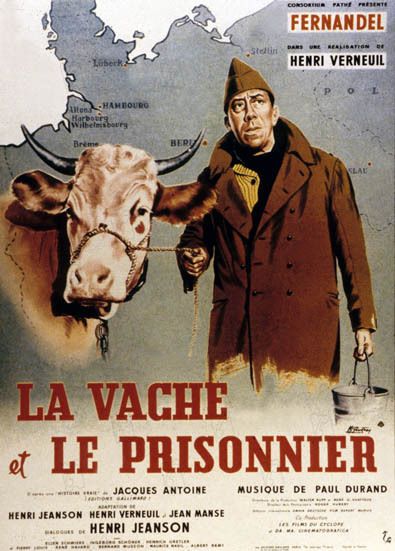 Affiche du film La Vache et le prisonnier (1959) de Henri Verneuil Affiche du film La Vache et le prisonnier (1959) de Henri Verneuil. Voir La Vache et le prisonnier en streaming / torrent sur meilleurs-films.fr